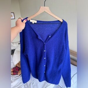 Sezane Gaspard Cardigan Royal Blue L